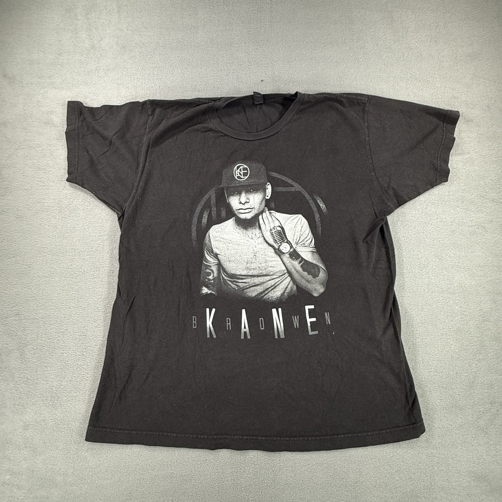Kane Brown‎ Tour Shirt Large Black Double Sided Country Music Shirt Sleeve